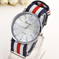 mens wrist watches fashion thin dail fabric band quartz watch